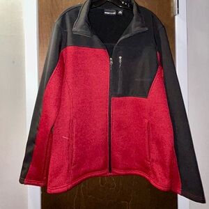 NWT Swiss Tech Zip-Up Jacket Thick Cold Weather Sz L - XL Red/Black
